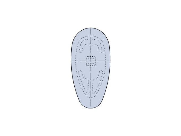 Tropfen, 19,0 mm, Silikon QualityPad, Schraub