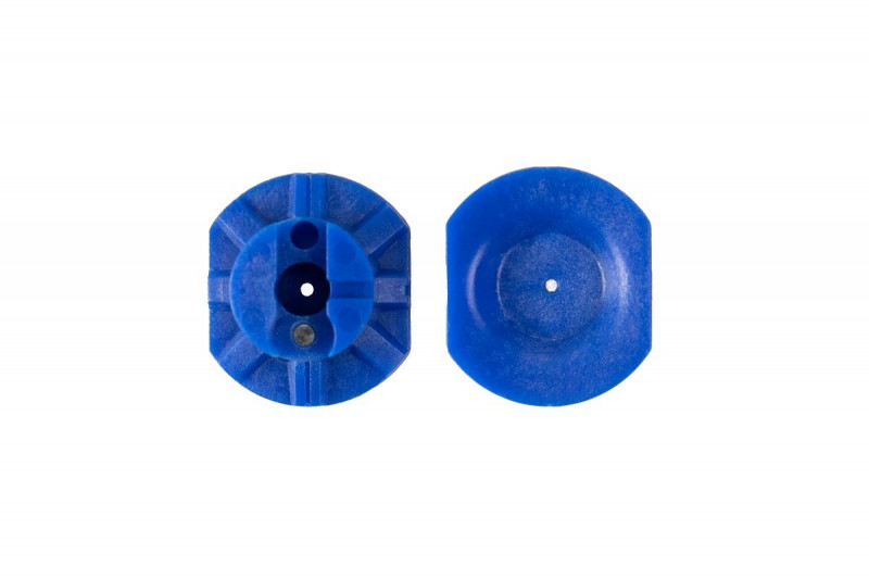 Magnetischer Blocker, HAB-910, klein, blau, Kurve, 10 Stk.