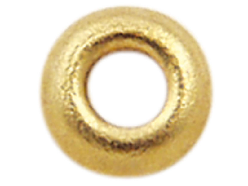 Ø-Innen: 1,25 mm, H=0,6 mm, vergoldet, Neusilber, Metall-Unterlegscheibe, 100 Stk.