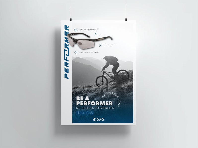 PERFORMER Poster, Motiv Biker, DIN A1
