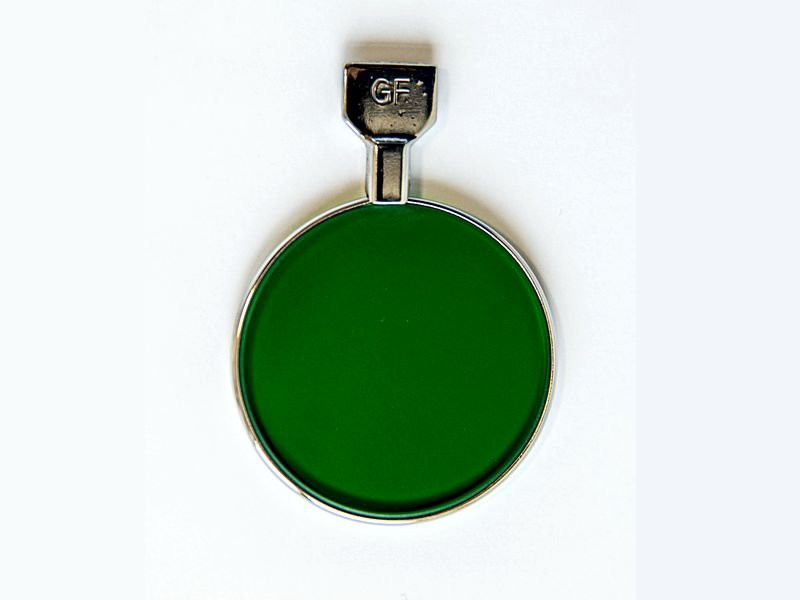Einzel-Messglas/ Grünfilter für Messglaskasten 500, Metallring