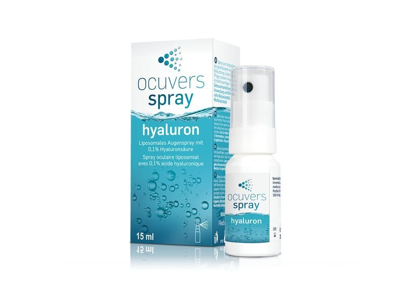Augenspray ocuvers spray hyaluron, 12 x 15 ml